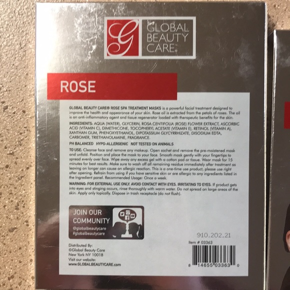Global Beauty Spa Treatment Masks (2) - Picture 2 of 2